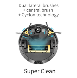 Thông minh 3-in-1 tự động con quay hồi chuyển <span class=keywords><strong>Robot</strong></span> Máy hút bụi lau pin-powered HEPA lọc Đức-nói cho hộ gia đình khách sạn sử dụng - Product Image 4