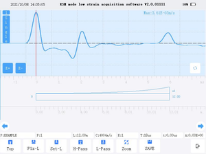 Dynamischer Pfahl integrität tester mit hoher Dehnung und Ramm analysator