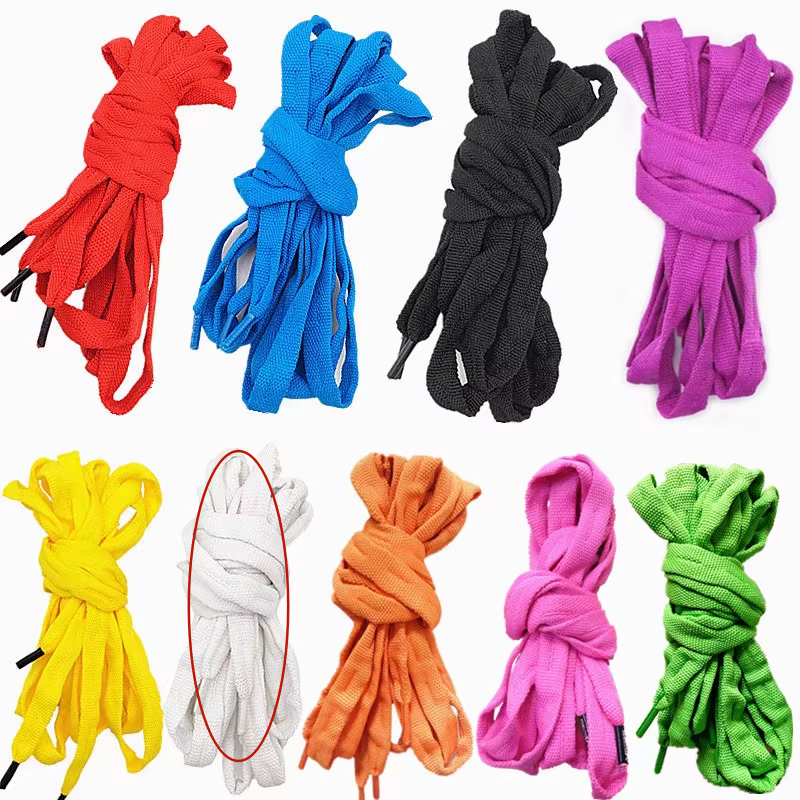 Paire de lacets blancs