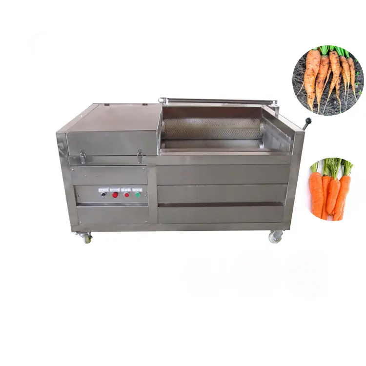 Machine automatique à laver et éplucher les patates douces, équipement d'épluchage des radis blancs