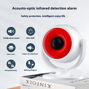 Alarma infrarroja inalámbrica Sensor de movimiento PIR con sirena estroboscópica Sistema de seguridad para el hogar Detector antirrobo Alarma en el sitio Aarm - Product Image 3