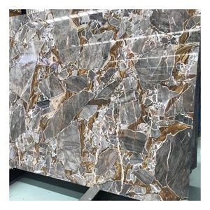 Luxury Stone Gilded Emperador <strong>Marble</strong> Golden Coffee <strong>Marble</strong> - Product Image 5