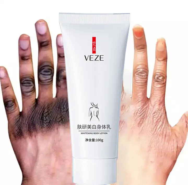 Marque privée OEM VEZE, vente en gros, niacinamide crème hydratante anti-peau foncée, lotion corporelle anti-âge et anti-rides