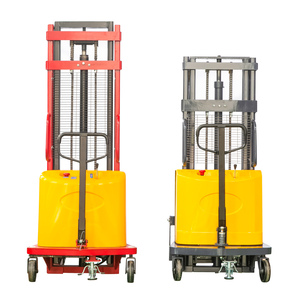 Facile da caricare/scaricare Pallet Semi-elettrico Stacker con sollevamento da 3000mm di 1.5 tonnellate di capacità Pallet elettrico sollevatore - Product Image 2