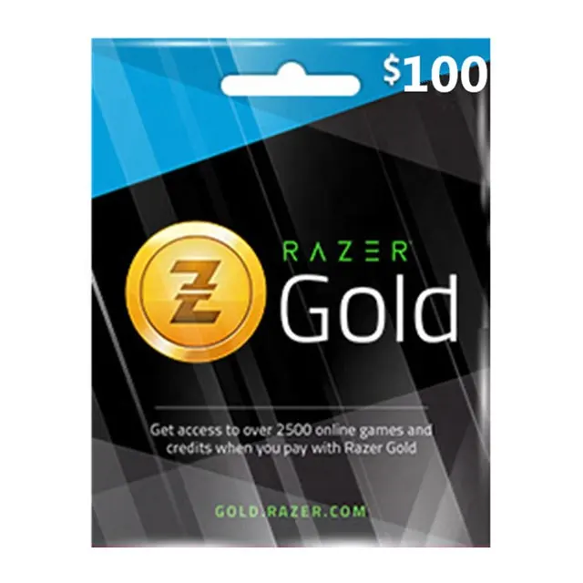 Carta regalo in oro Razer da $100 della regione globale di consegna istantanea