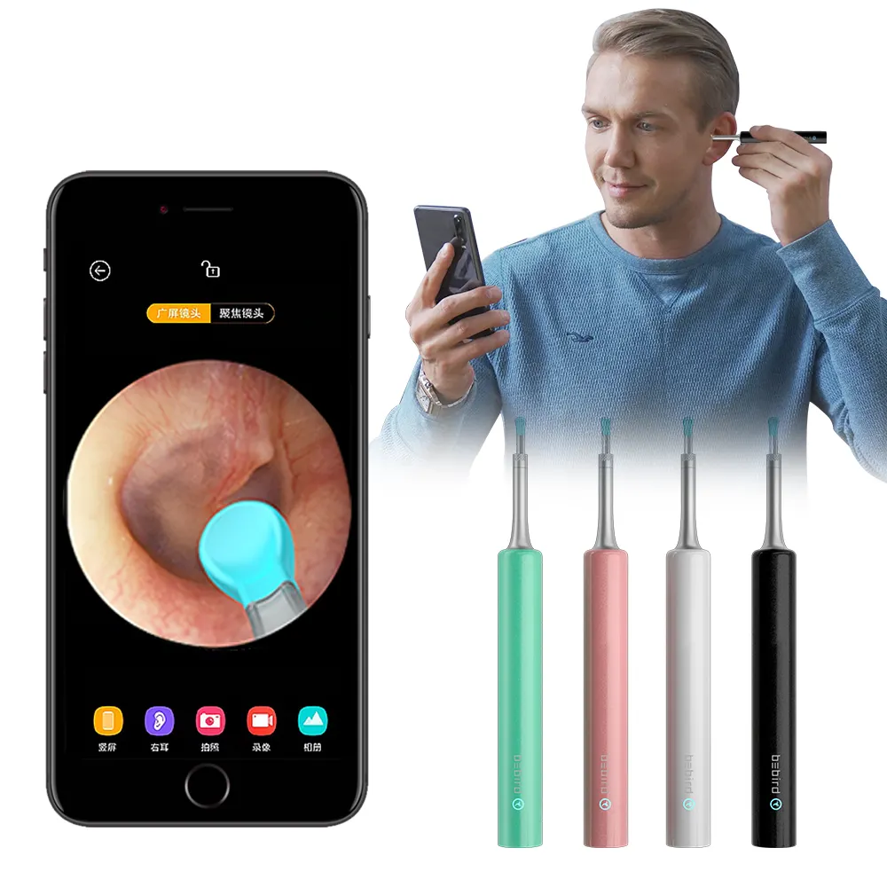 Bebird C3 – tige de prélèvement d'oreille visuelle intelligente, nettoyeur de cire d'oreille, coupe-nez, curette pour tablette PC Android IOS, offre spéciale