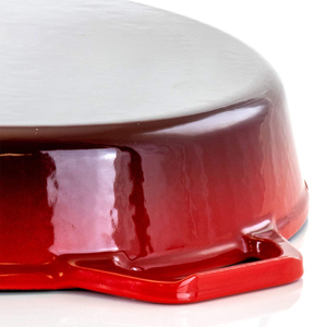 ラウンド1012インチエナメル鋳鉄フライパン鋳鉄炊飯器耐熱皿 - Product Image 4