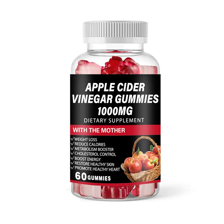 Private Label Organic Healthcare Supplement Bear Vegan Slimming Lose Weight Weight Loss Apple Cider Vinegar Gummies