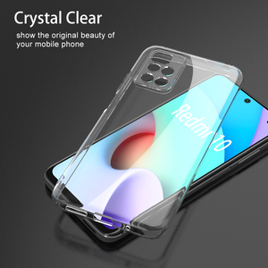 Shock Absorption Non-Yellowing <strong>Pouch</strong> Bag Anti-Scratch Clear Back HD Clear Mobile Case Protective Phone Cover for Xiaomi <strong>Redmi</strong> 10