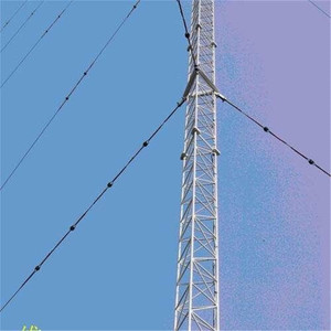 Galvanizli 30m 45m 60m 90m 120m uydu telefonları çelik kafes WiFi kablo telekom Guyed Mast 100% çekme tel kulesi üçgen - Product Image 5