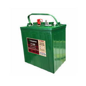 קויאמה סוללה לעגלת גולף 6v225ah T-105 צינורי מוצף מוצף מוצף-סוללות עופרת חומצה עבור סירה/rv/מטאטא