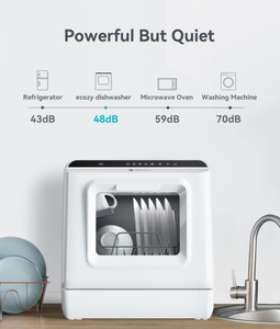 Tragbare Arbeits platte Mini Geschirrs püler mit 5L Wassertank 6 Wasch programme Luft trocknungs funktion - Product Image 2