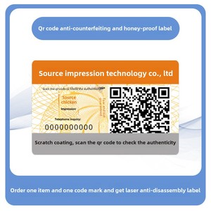 Variable QR <strong>Code</strong> Anti-Counterfeiting Self-Adhesive Packaging Labels Free Design Channel-Blocking Property - Product Image 6