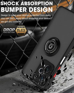 สำหรับ Xiaomi redmi 12 Pro + ป้องกันการตกเคส PC เกราะโทรศัพท์มือถือที่ยึดห่วงแม่เหล็กสำหรับยึดในรถ - Product Image 3