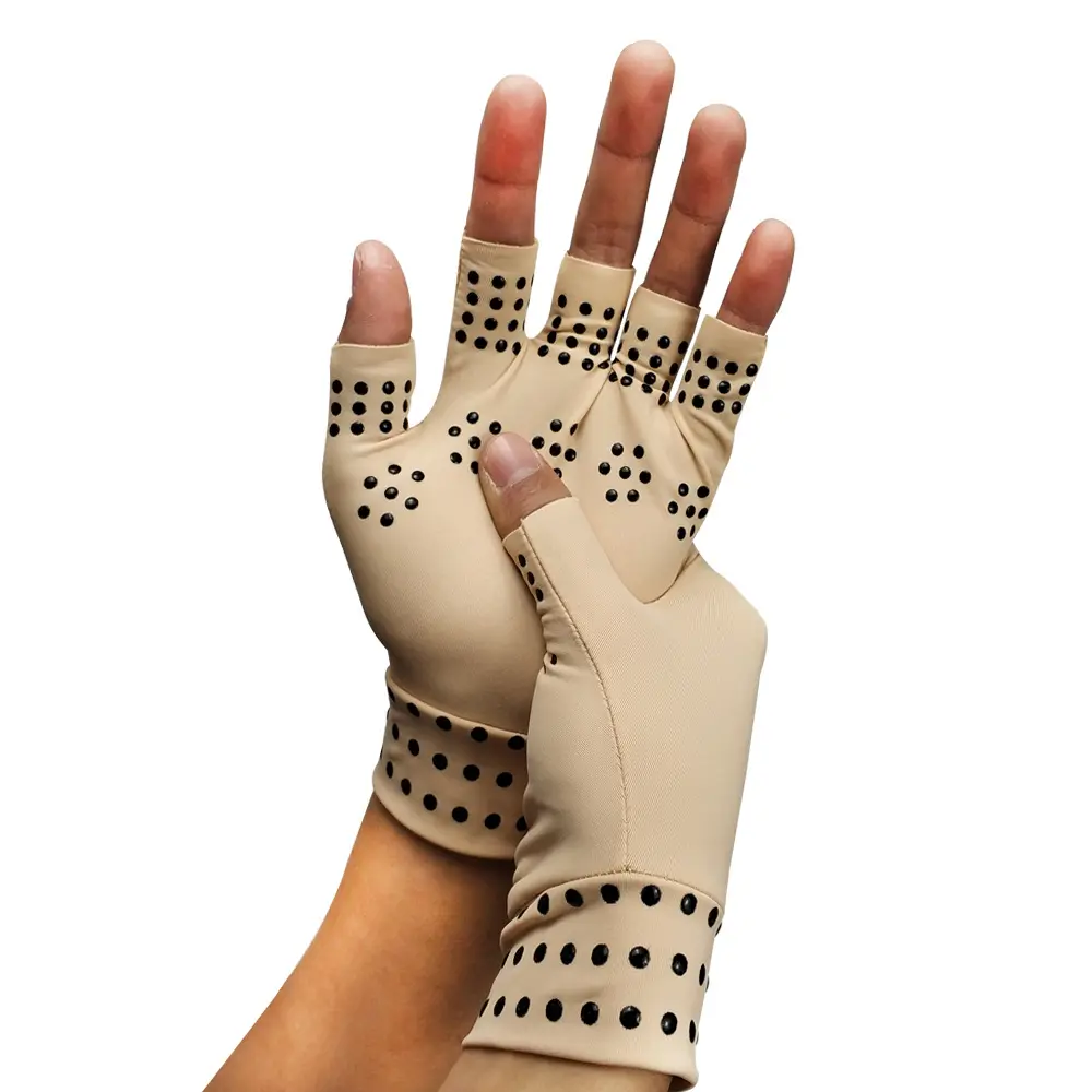 Hot Selling Half Vinger Milde Compressie Guantes De Artritis Artritis Handschoenen Werk Indoor, Computer Lijm, spandex Accepteren Oem Odm