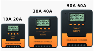 60A 50A 40A 30A 20A 10A 12V 24V regolatore pannello solare Display LCD mpt solare caricatore Controller - Product Image 5