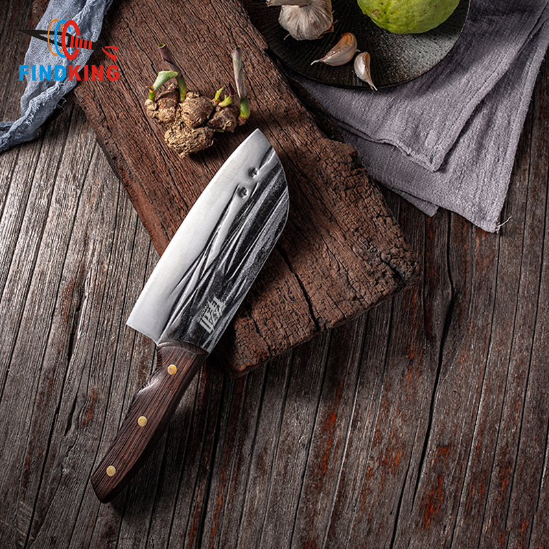 Manufacturers Full Tang Slicing Knives Big Boning Butcher Knife Handmade Hammered Forged Kitchen Chef Knife