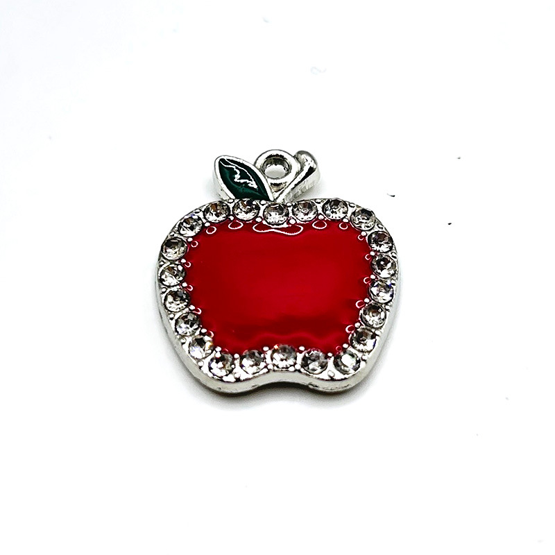 Rhinestone Apple 20X23mm