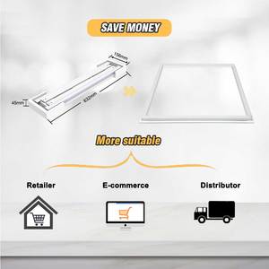 ETL listelenen Minimalist tarzı LED ızgara çerçeve ışık kare dikdörtgen tavan çini Panel inşaat projeleri için - Product Image 2