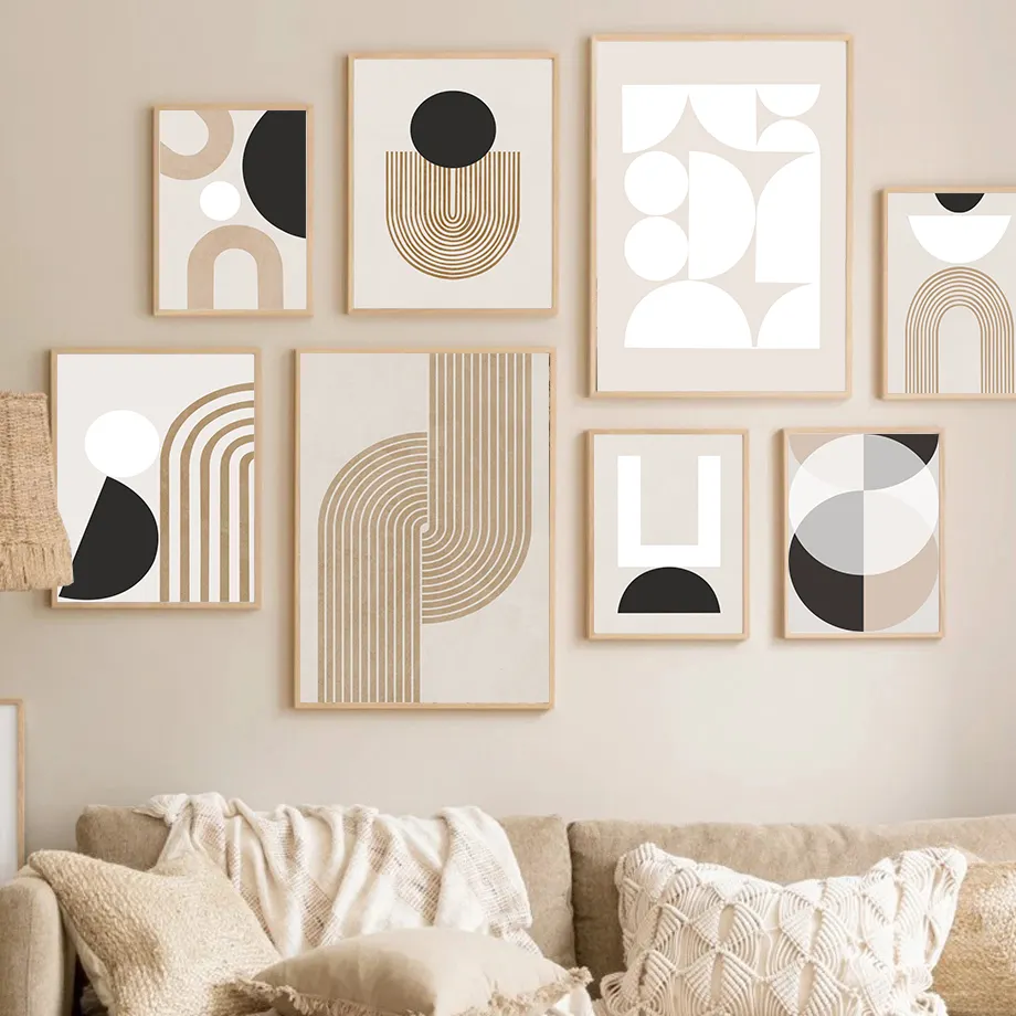 Minimaliste abstraite ligne image toile peinture Art Mural moderne affiche murale et impression pour la maison intérieur salon décor