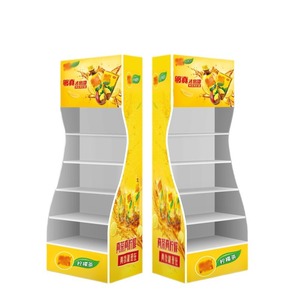 Einfache Montage Flach verpackter CYJ-Papp-Displayst änder FSDU-Popup-Pappboden-Display regal Turm regal für Bonbons chokolade - Product Image 2