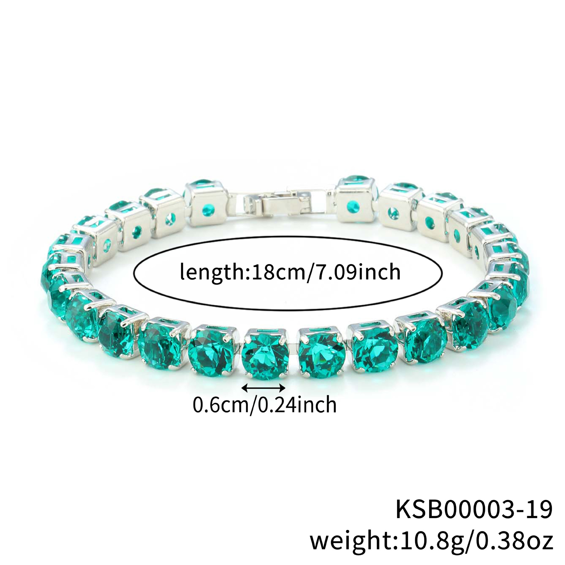 Diamant blanc k vert-60 rond multi-section-172
