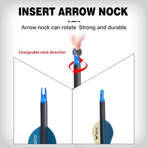 SPG Pure Carbon Arrow <strong>Archery</strong> 300 Spine 32 Inch Compound Recurve Bow Hunting Practice Fiber Plastic Vanes Nock Metal Point - Product Image 5