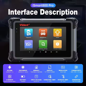 VIDENT ISmart800 Pro tutti i sistemi di strumenti diagnostici 40 + funzioni di servizio di scansione per auto OBD2 Scanner Test attivo può programmazione chiave FD - Product Image 2