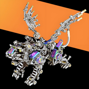 3DメタルモデルキットタイガーDIY 3Dパズル大人向け脳ティーザーパズルおもちゃ10代のお誕生日お誕生日お正月プレゼント