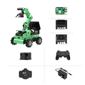 Görsel tanıma, ses kontrolü ve gelişmiş direksiyon şasisi ile AI destekli robotik. Kök projeleri için programlanabilir