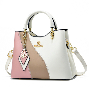 White with Pink