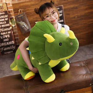 ストレス解消のためのかわいい青い恐竜ぬいぐるみカスタムぬいぐるみ子供のおもちゃ