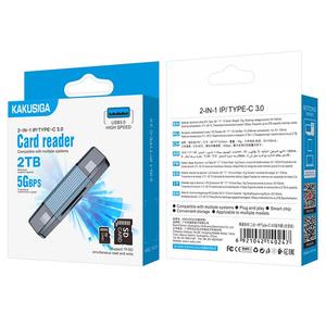 KAKUSIGA 2-in-1 IP/Typ <span class=keywords><strong>C</strong></span> 3.0 Kartenleser Adapter SD/<span class=keywords><strong>TF</strong></span> Kartenleser Dual Connector USB 3.0/USB <span class=keywords><strong>C</strong></span> Speicher kartenleser Adapter