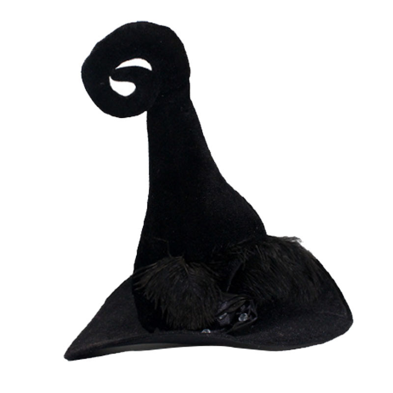 Cappello da strega con corna storte