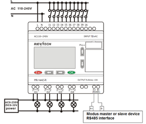 PLC PR-14AC-R neuer originaler PLC-CPU-Steuerung linearer Sensor für PLC-Steuerung 30 MR digitales Eingangs- und Ausgangsmodul