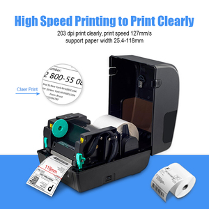 YHDAA Original <strong>Brand</strong> OEM ODM Desktop Sticker Shipping Label Barcode Thermal Transfer Printers - Product Image 4