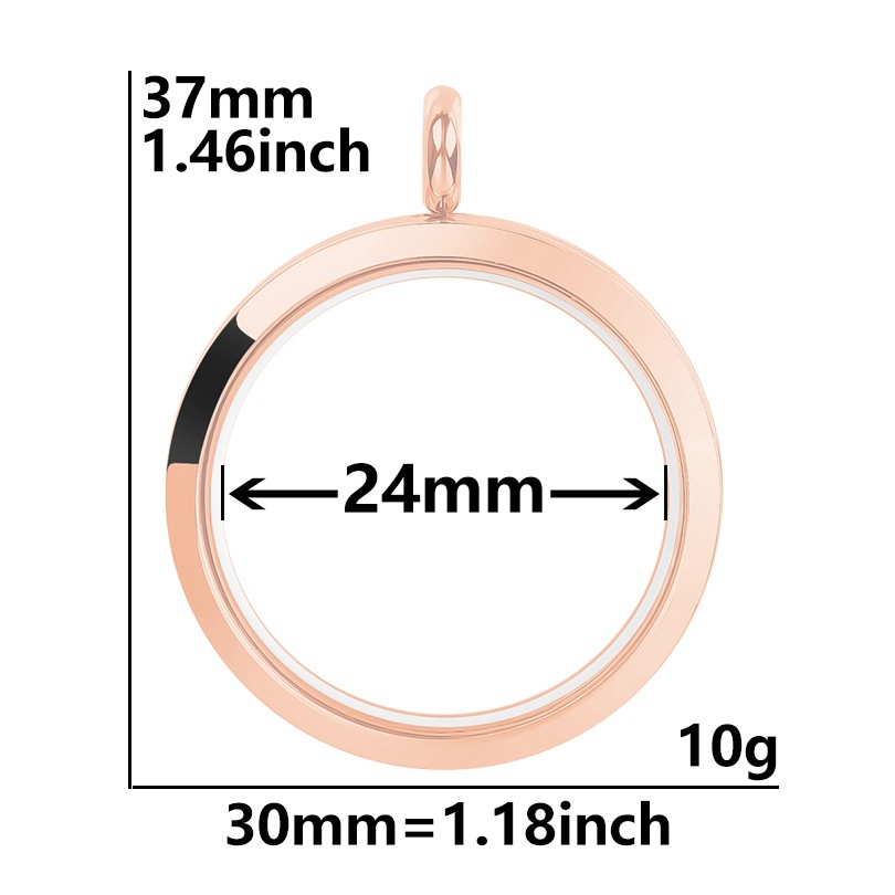 Or rose 1,18 pouces