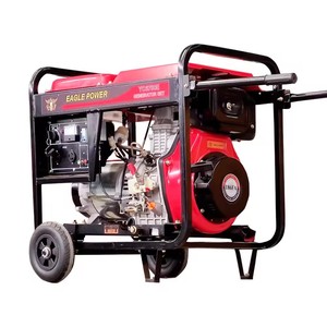 Generador diésel refrigerado por aire de Marco abierto de 5KW de alta calidad, modelo de generadores diésel portátiles - Product Image 2