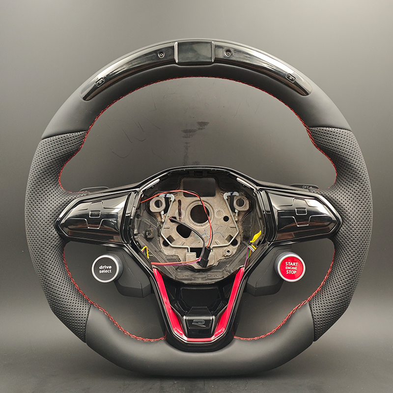 Half Perforated Leather+LED