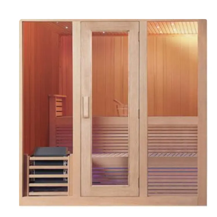 Sauna extérieur hammam 2 personnes intérieur infrarouge carbone chauffage salle de sauna sec en bois à bas prix
