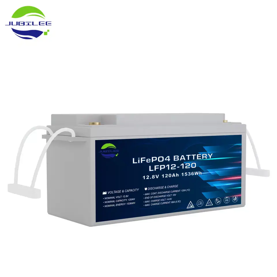 Batterie agli ioni di litio di accumulo solare agli ioni di litio 12V 24V 120AH Pack batteria ricaricabile Lifepo4 al litio 12v batteria di accumulo di energia