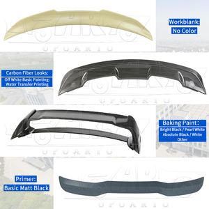 HS gövde çatı Spoiler uzatma ABS çatı kanat karbon Fiber Audi A6 C8 Avant için arka kanat çatı Spoiler görünüyor 2019 2020 2021 2022 - Product Image 6