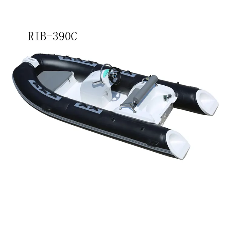 China hot sale sport fiberglass hull rigid fishing inflatable cabin rib boat