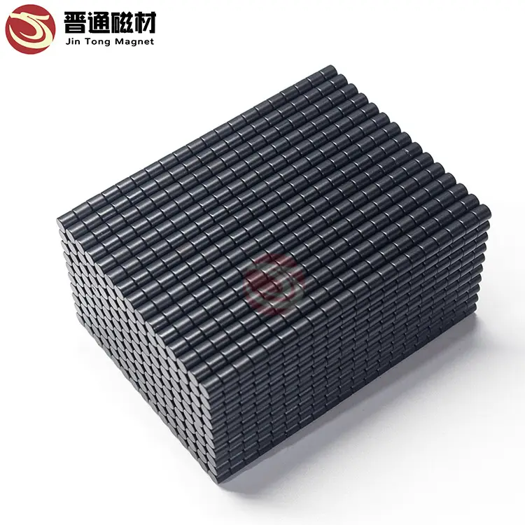 Customized Strong N35 N40 N50 N52 Magnetic Materials 5X1 Round Magnets Black Disk Magnets For Therapy