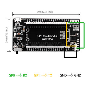 GeeekPi Raspberry Pi Pico/Pico W/W2 up Plug & Play supporta solo 18650 batteria al litio - Product Image 2