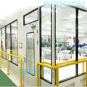 ISO 6 7模块化洁净室实验室易于使用3年FFU空气过滤电机3000光学眼镜不锈钢新条件