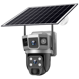 V380 4MP Exterior Solar Wifi Cámara DE SEGURIDAD Lente Dual 3 Pantalla Cámara de red Visión nocturna Sensor CMOS Almacenamiento de datos en la nube - Product Image 2