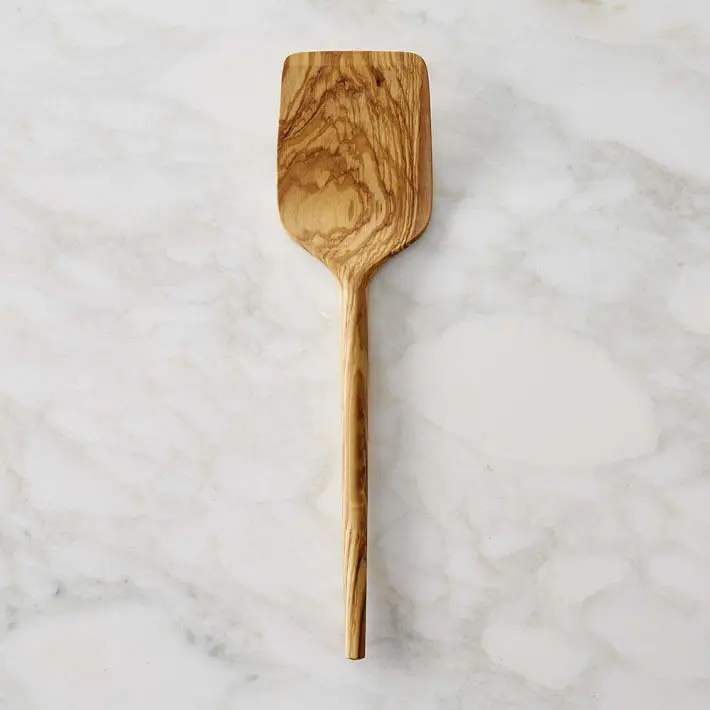 Logotipo personalizado Olive madeira utensílios Turner madeira para cozinha