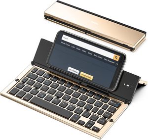 Portable Bluetooth Mini <strong>Keyboard</strong> Foldable Wireless <strong>Keyboard</strong> Folding <strong>Keyboard</strong> for <strong>Android</strong> Cell Phone - Product Image 1