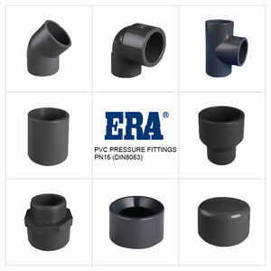 עידן PVC אבזרי לחץ PN16 דין 8063 סטנדרטי PVC/UPVC אבזרי צנרת מהיר צימוד